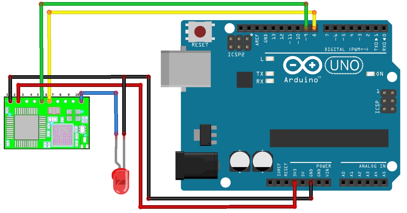 Arduino Wifi With Hi Flying HF-LPT100 / USR-WIFI232-T